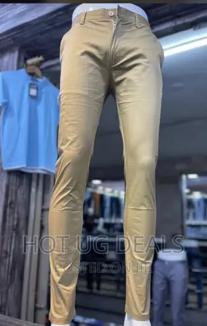 Men’S Khaki Trousers Pants - Browned