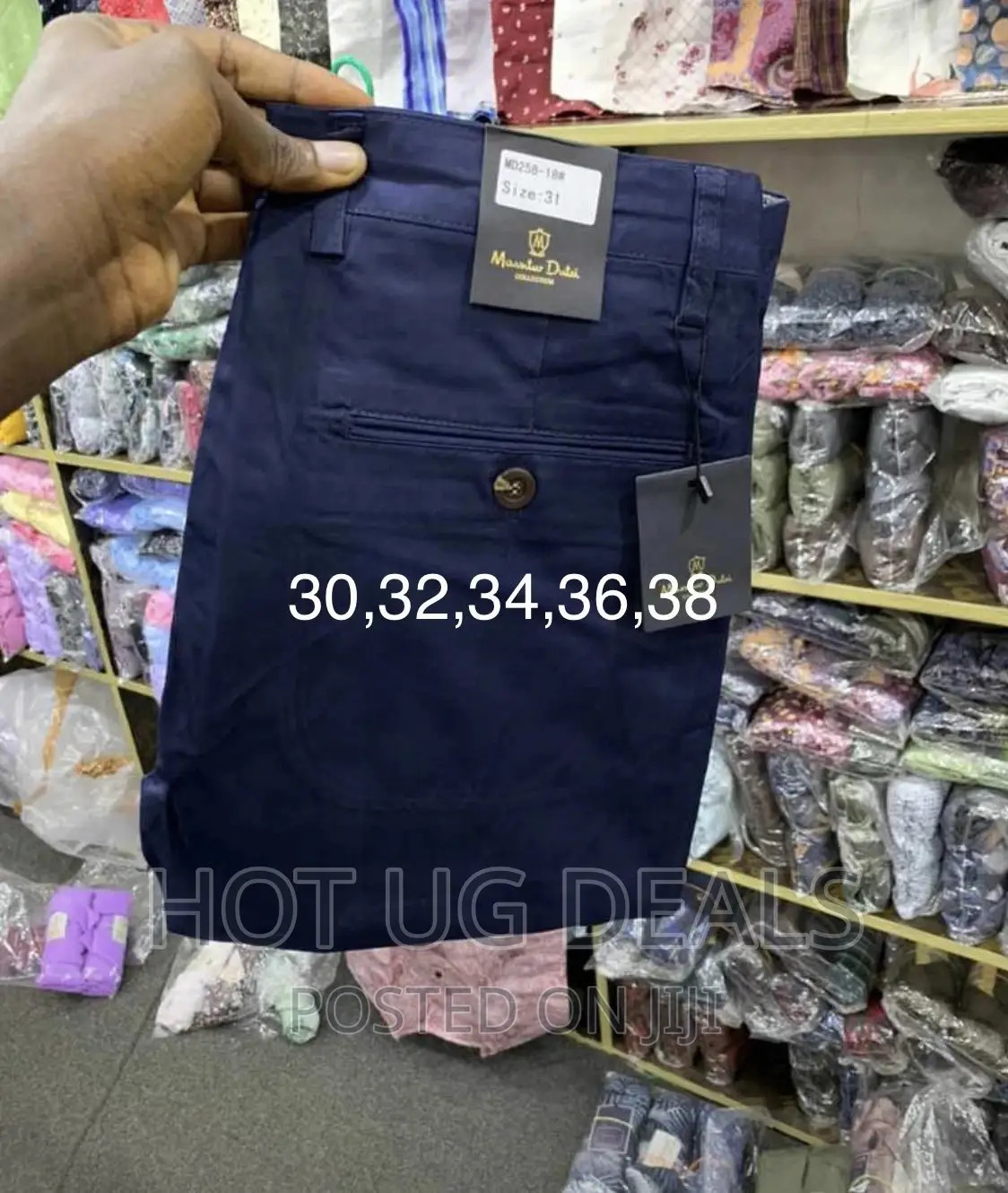 Men’S Khaki Trousers- Blue