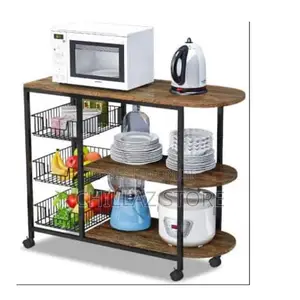 Microwave Oven Storage Stand Organizer