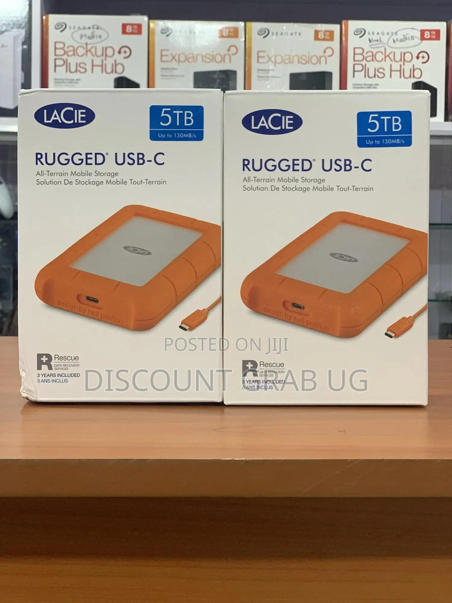 Lacie Rugged Mini 5tb Type C Brand New External Harddrive
