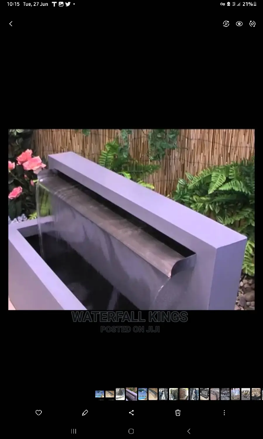 Fountain Nozzle and Waterblade