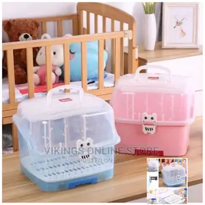 2pc Plastic Children’S Stackable Toy Storage Boxes