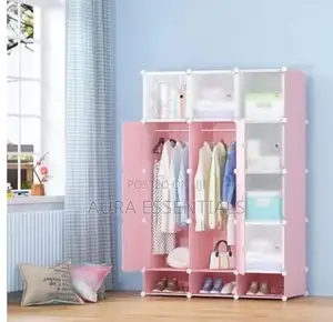 Genuine 3 Column Wardrobe With Shoe Rack