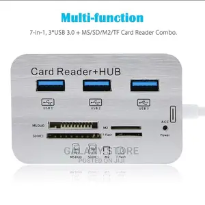 7in1 Type C Usb Hub Combo Card Reader Adapters Usb Hub