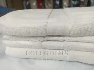 100x 150cm Large Bath Towel Cotton - White