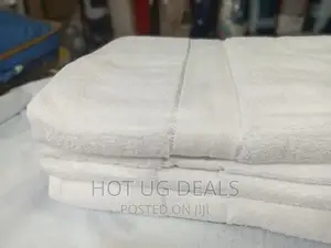 100x 150cm Large Bath Towel Cotton - White
