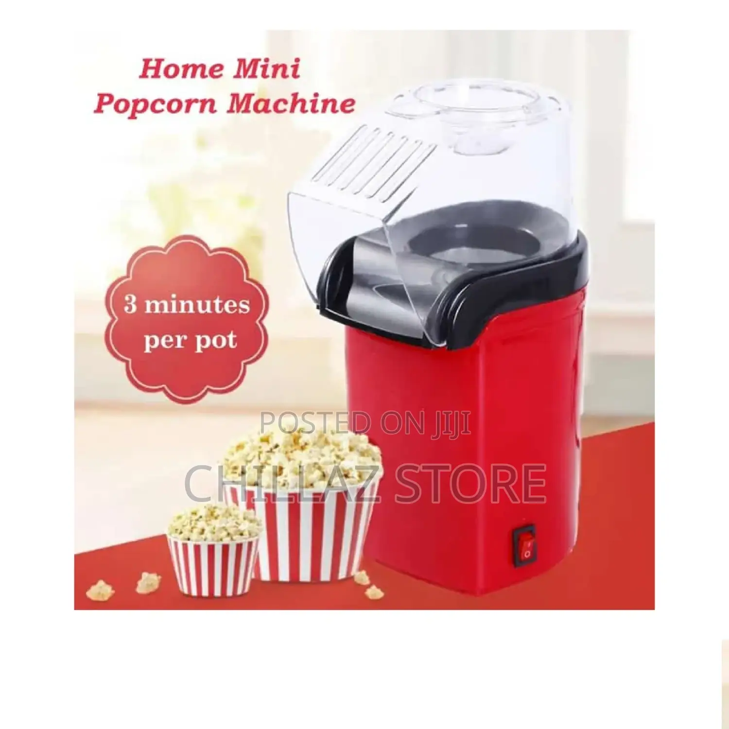 Portable Popcorn Maker.