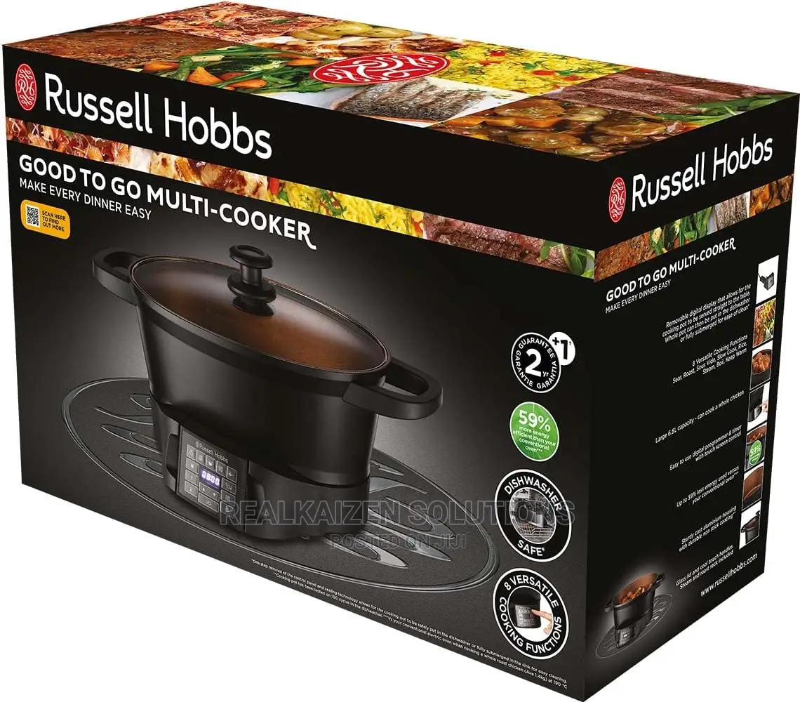 UK RUSSELL HOBBS Good-to-Go 8 Function Multicooker 750w