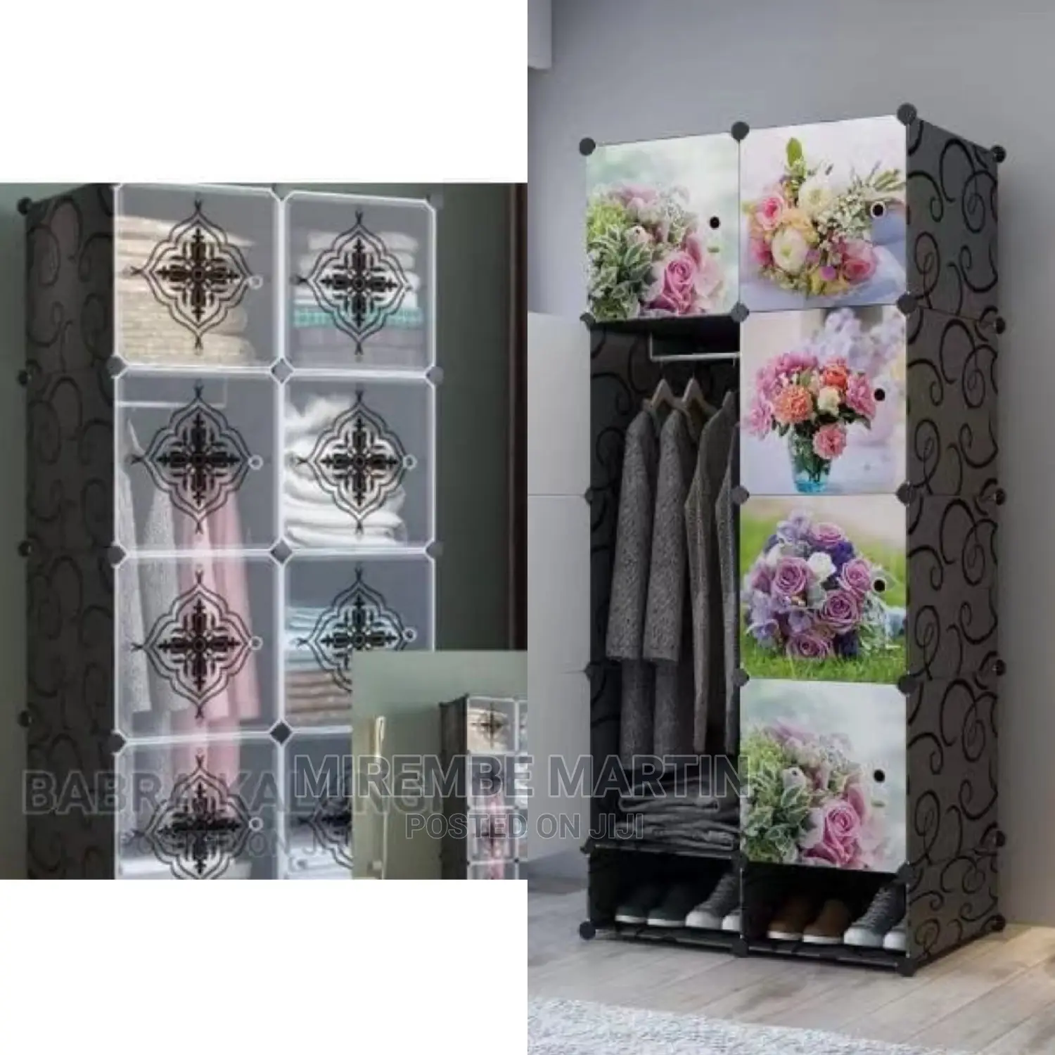 2 Column Plastic Wardrobe