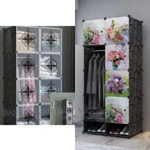 2 Column Plastic Wardrobe