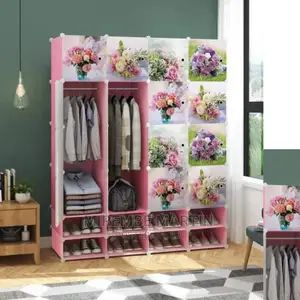 4 Column Plastic Wardrobe