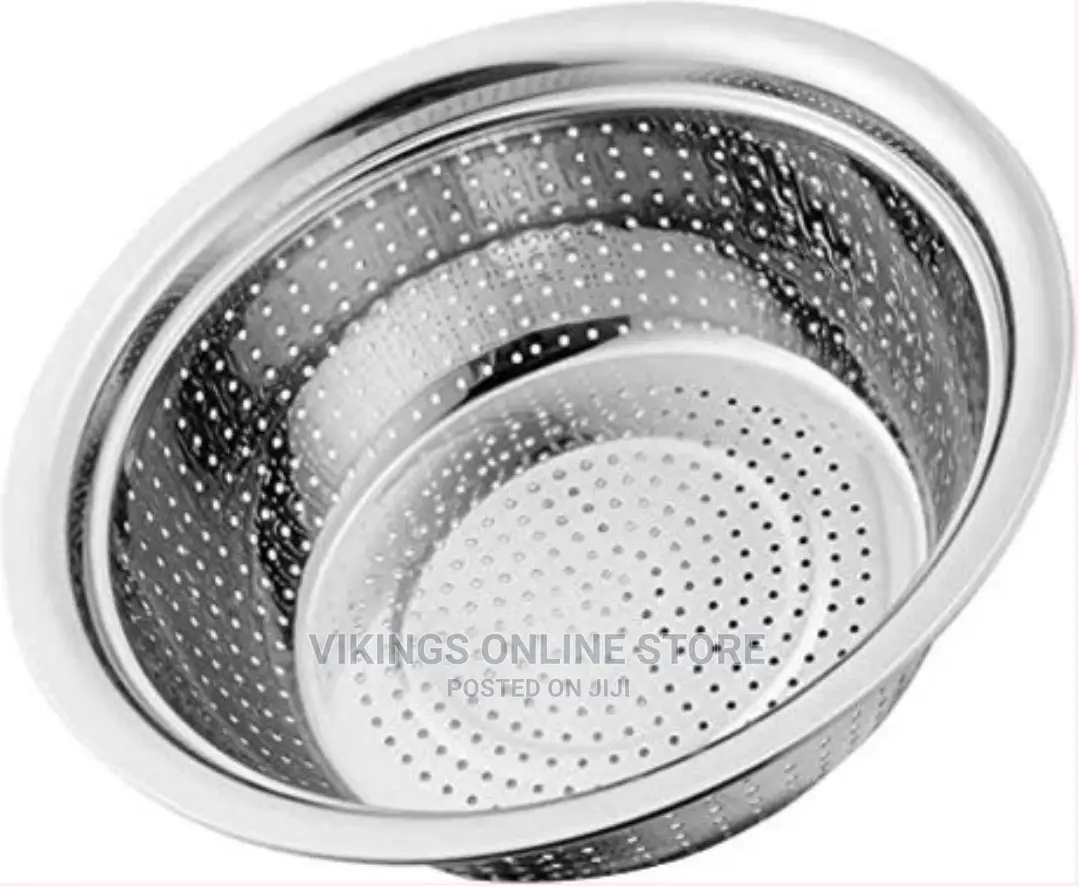 32cm Rice, Vegetable Washing Strainer/Colander- Silver