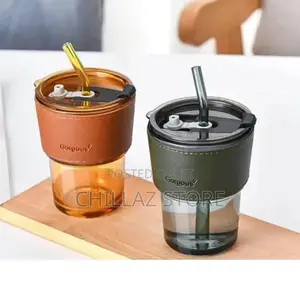 Amber Straw Cups.