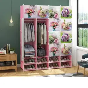 4 Column Plastic Wardrobe.