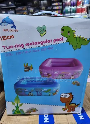 Two Ring Rectangular Kids Pool