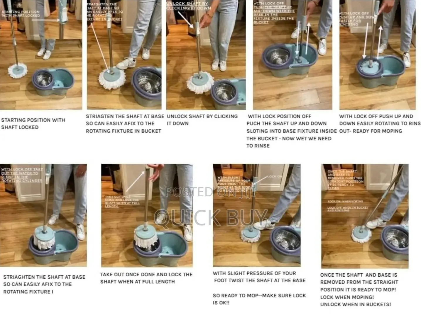 Classic Spin Mop and Bucket Set