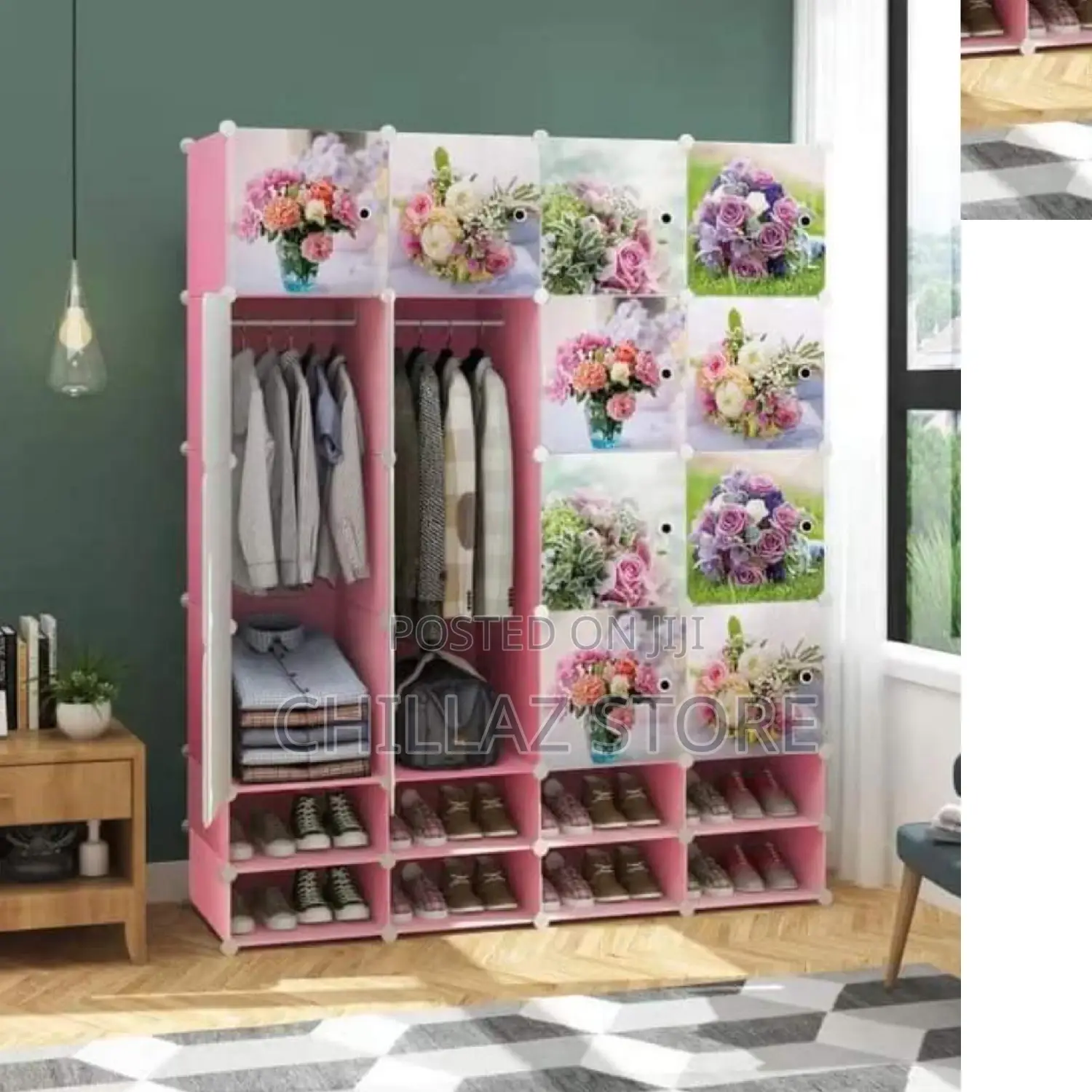 4 Column Plastic Wardrobe.