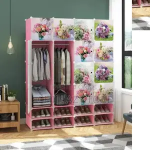 4 Column Plastic Wardrobe.