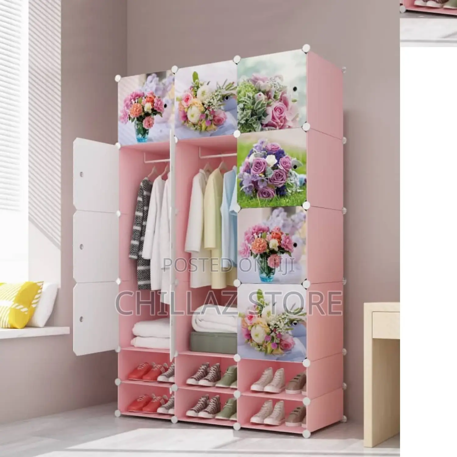 3columns Plastic Wardrobe.