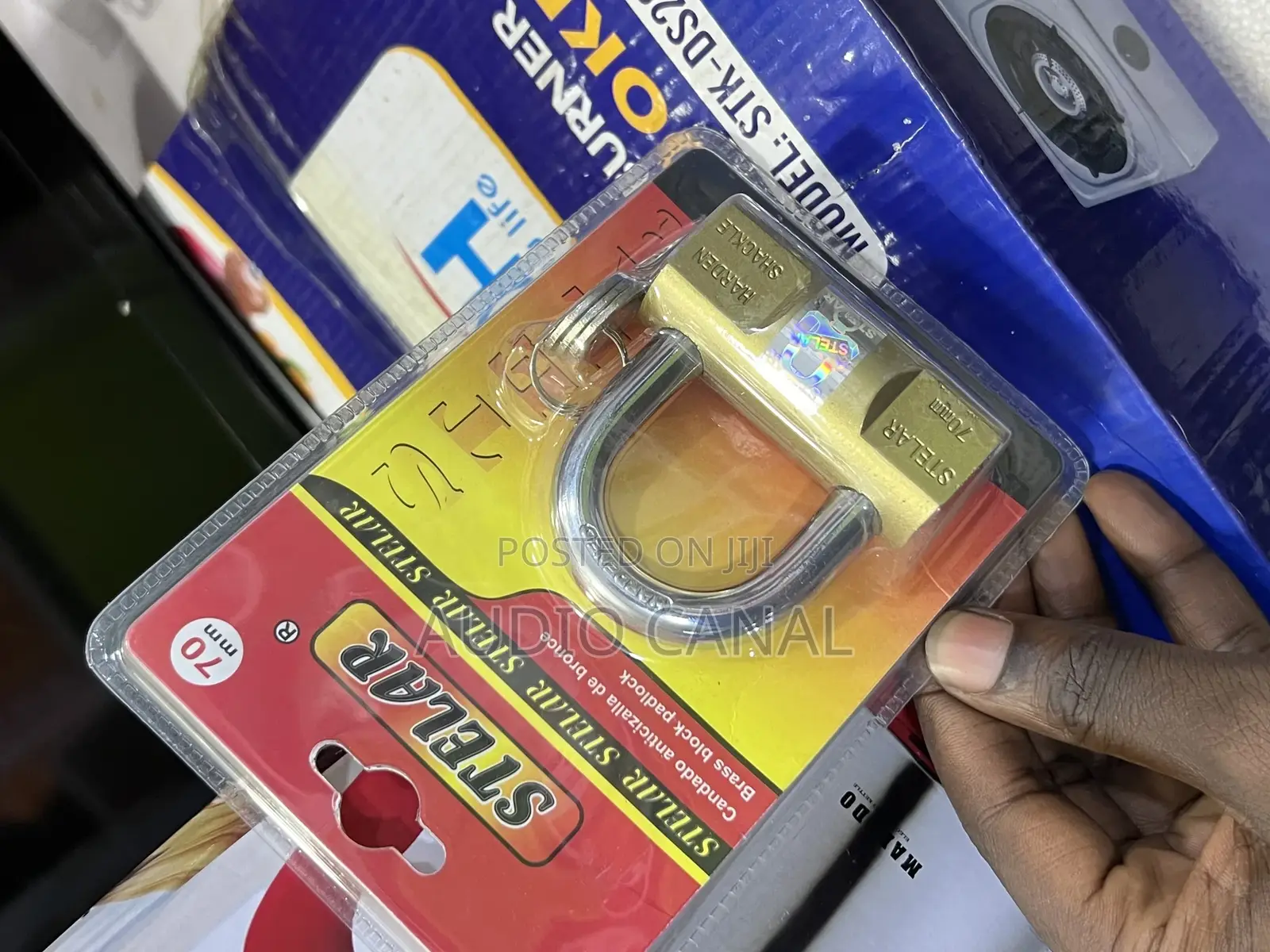 Stela Brass Block Padlock