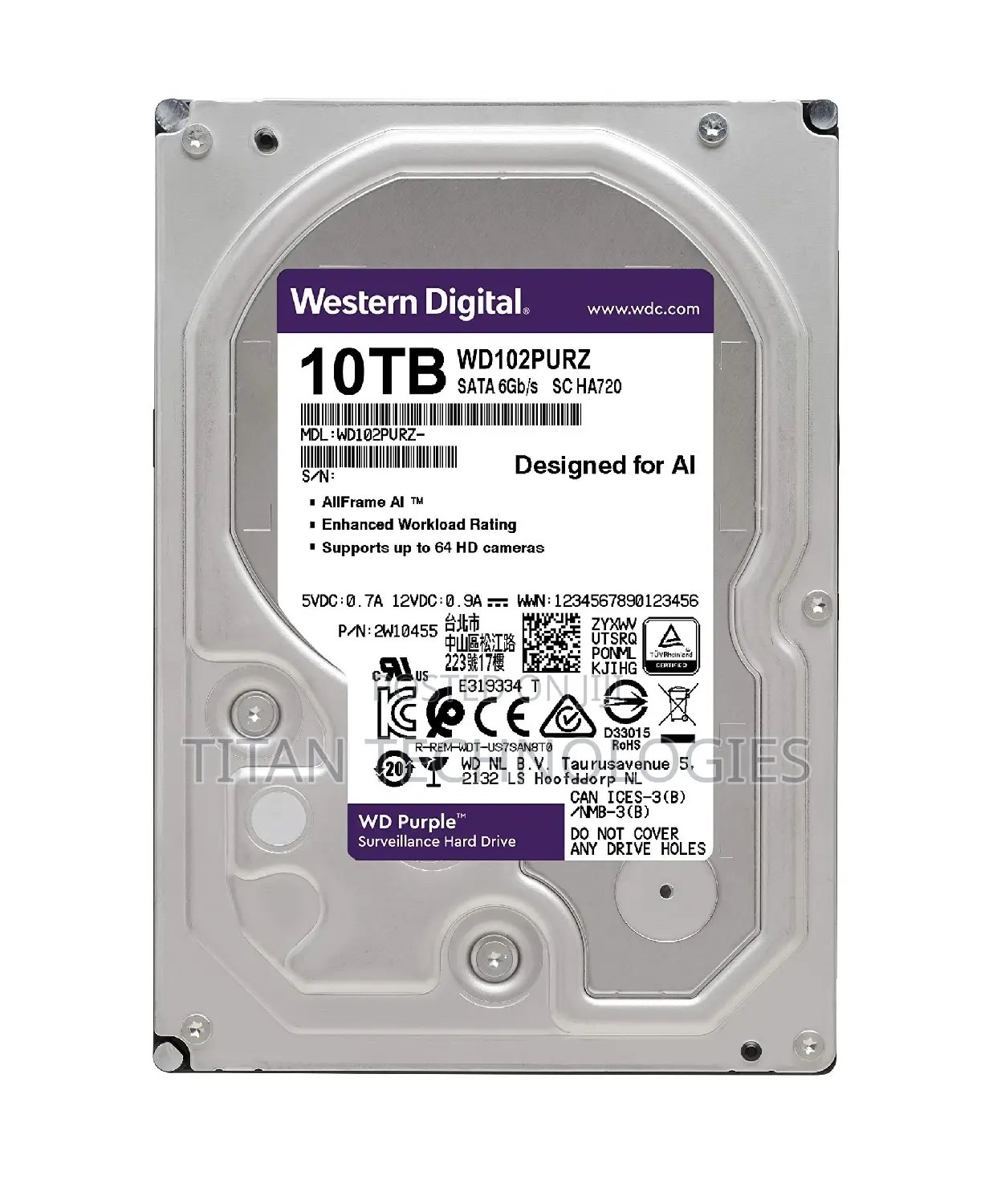 10tb Surveillance Western Digital Harddisk