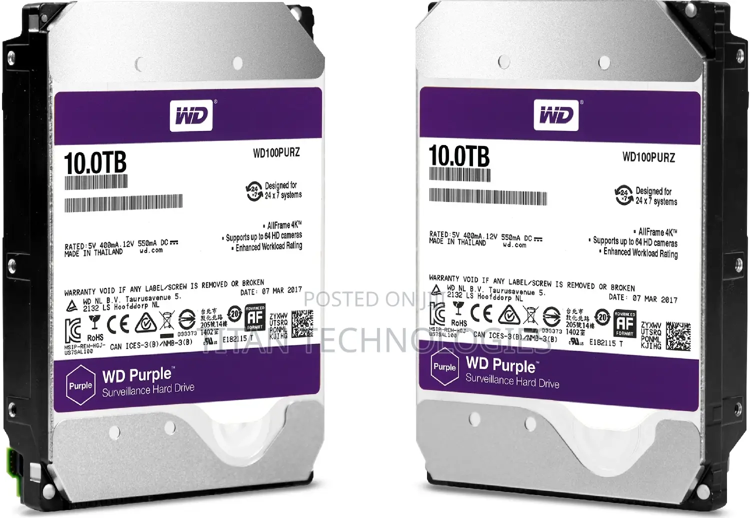 10tb Surveillance Western Digital Harddisk