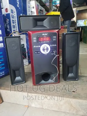 AILIPU SP-2304 Speaker/Woofer With Bluetooth, FM – Black/Red