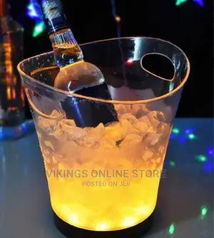 5L Led Ice Bucket Color Changing Plastic Wine Ice Bucket
