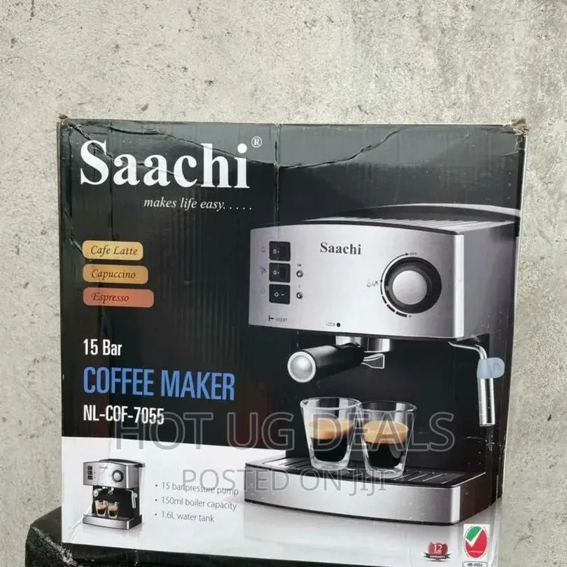 Saachi Coffee Maker NL-COF-7055 All in 1- Silver,Black