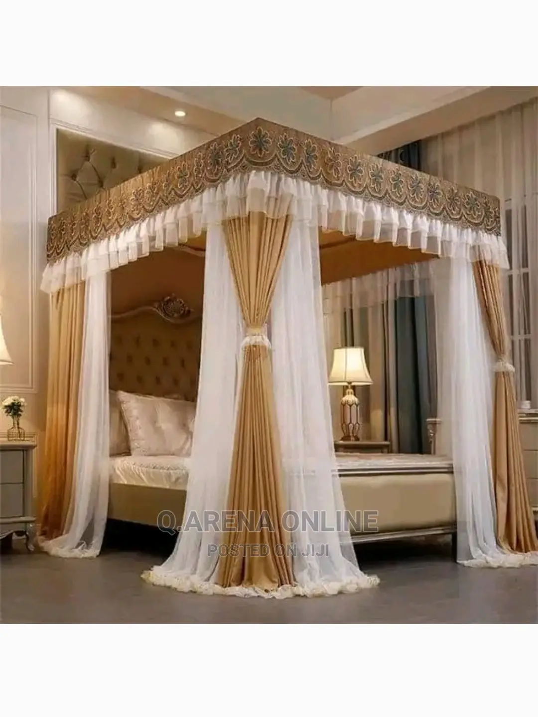 Mosquito Net With Curtains and Strong Poles