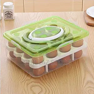 Double Layer Egg Storage Containers.