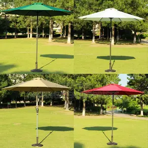 2.7mtrs Centre Base Round Umbrella (White,Khaki,Maron,Green)