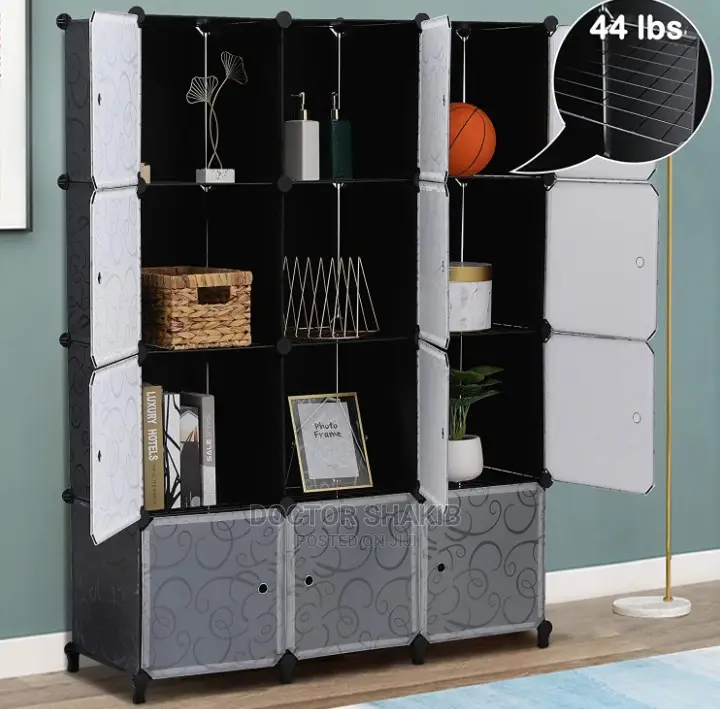 3 Column Plastic Wardrobe