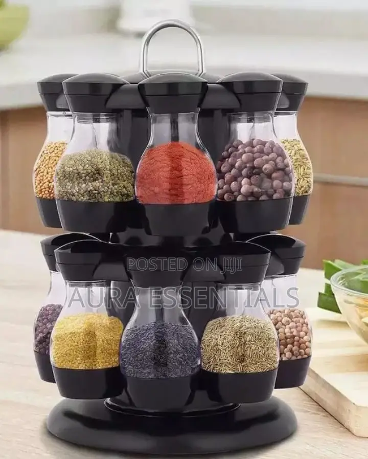 360 Rotating Spice Rack Stand
