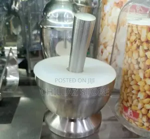 Stainless Steel Mortar and Pestle.