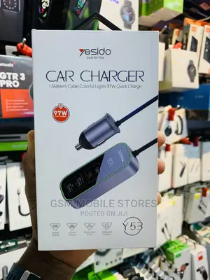 Yesido Y53 QC3.0 Car Charger 97W Five Ports Fast Charged