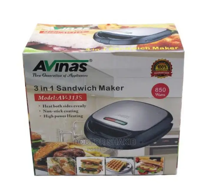 Avinas 3 in 1 Sandwich Maker