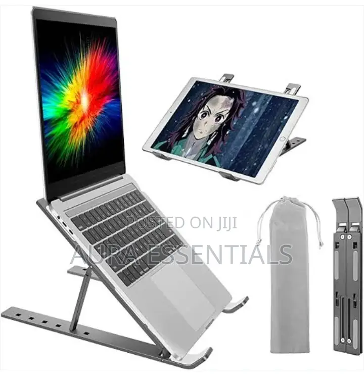 Foldable 6 Adjustable Heights Laptop Stand