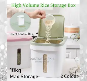 10kg Kitchen Rice Fruit Storage Box Bucket