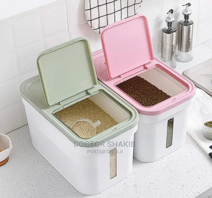 10kg Kitchen Rice Fruit Storage Box Bucket