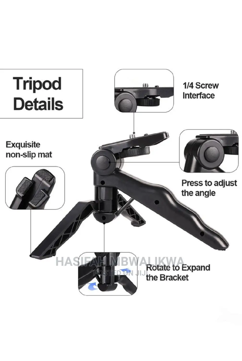 Arhanory Tripod Stand With LED Phone Ringlight