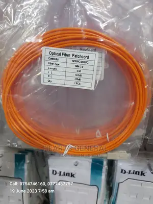 Fiber Patch Cable, Multimode Simplex (3 Meter Length)