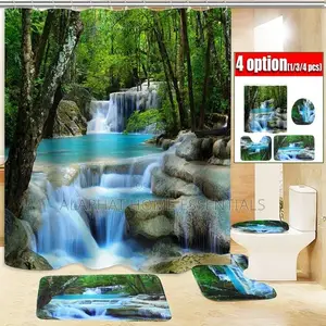 Toilet Sitter With Shower Curtain