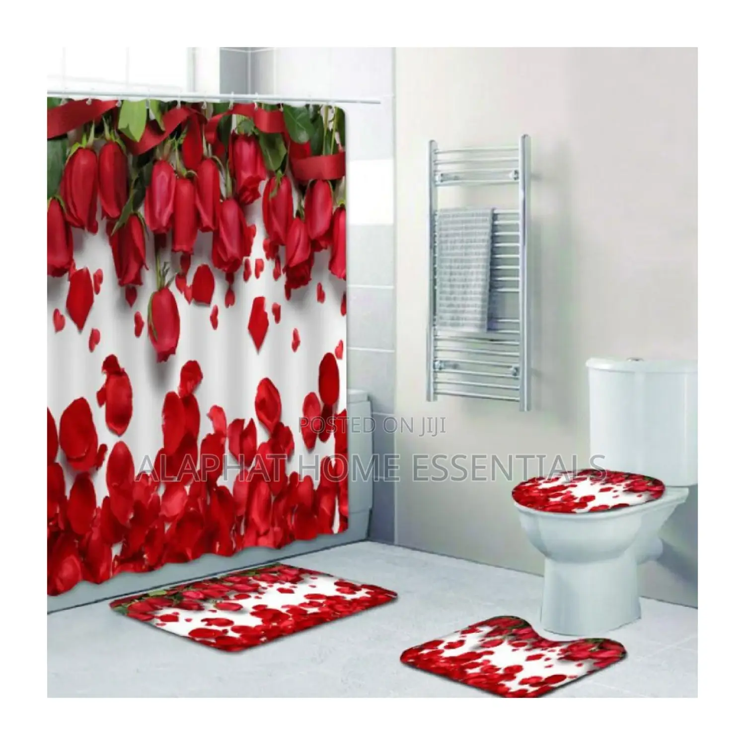 Toilet Sitter With Shower Curtain