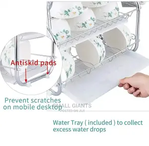 Generic 3 Tier Stainless Steel Dish Rack