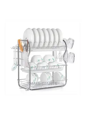 Generic 3 Tier Stainless Steel Dish Rack