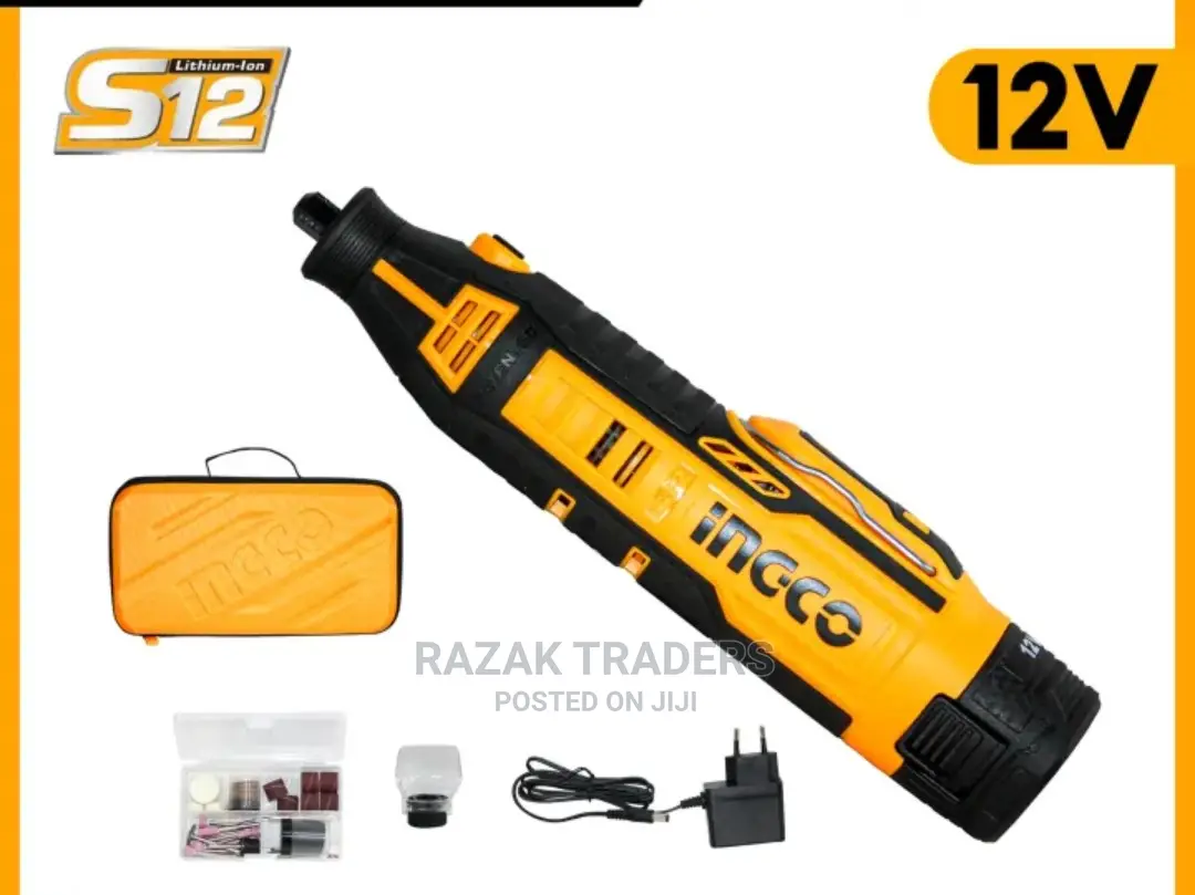 INGCO Lithium-Ion Die Grinder Drill Wood Carving Tool
