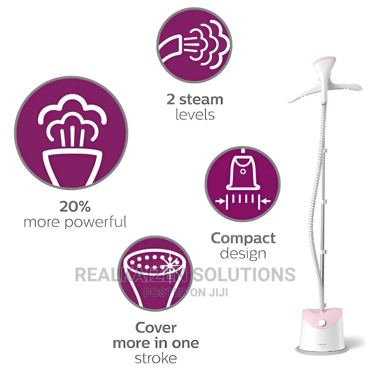 PHILIPS Easy Touch Stand Garment Steamer 1800w