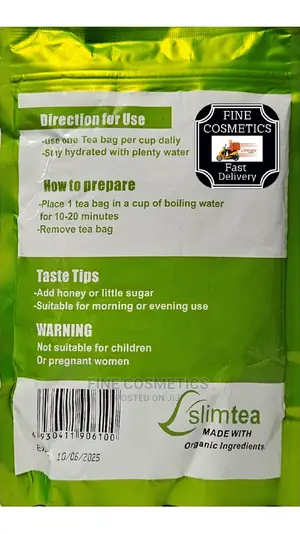 Slim Tea Organic Premium 28 Days Fat Burner Slimming Tea