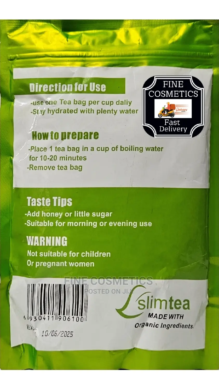 Slim Tea Organic Premium 28 Days Fat Burner Slimming Tea